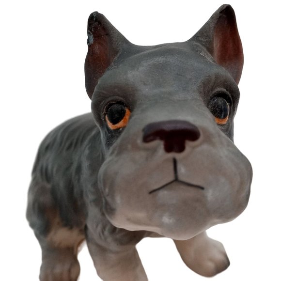 Schnauzer Figurine Vintage Dog Figure Norcrest Made in Japan Collectible Ceramic - Picture 2 of 11